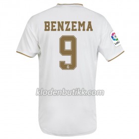 Real Madrid Karim Benzema 9 Hjemme Fotballdrakt 2019-2020 Kortermet